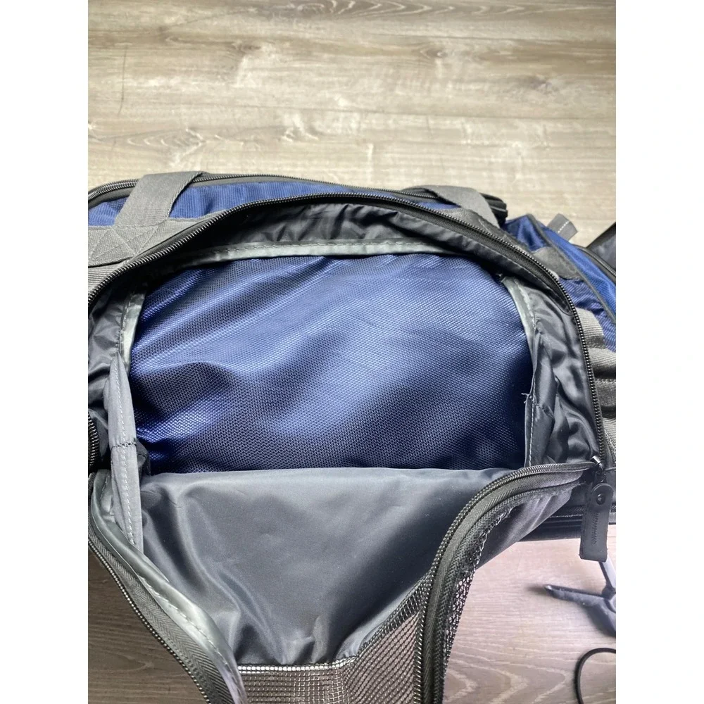 Eddie Bauer Rolling Duffel Bag Unisex Large Blue Gray Travel Luggage Gym Carryon